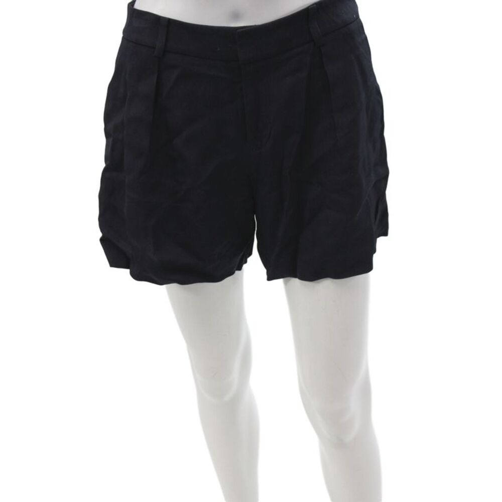Club Monaco Womens Black Chino Shorts 100% Viscose Classic Size 00